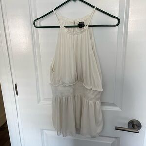 Express Ivory Sleeveless Top